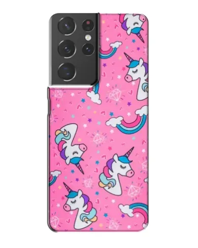 Чехол для Samsung Galaxy S21 Plus с картинкой «Unicorn паттерн розовый» Чехол для Samsung Galaxy S21 Plus с картинкой «Unicorn паттерн розовый»