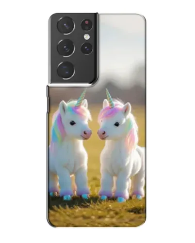Чехол для Samsung Galaxy S21 Plus с картинкой «Пара единорогов» Чехол для Samsung Galaxy S21 Plus с картинкой «Пара единорогов»