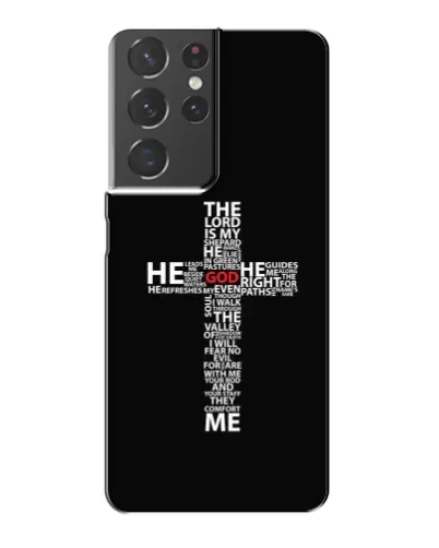 Чехол для Samsung Galaxy S21 Plus с картинкой «Текстовый крест» Чехол для Samsung Galaxy S21 Plus с картинкой «Текстовый крест»