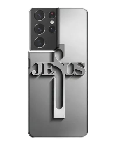 Чехол для Samsung Galaxy S21 Plus с картинкой «Металлический крест Jesus» Чехол для Samsung Galaxy S21 Plus с картинкой «Металлический крест Jesus»