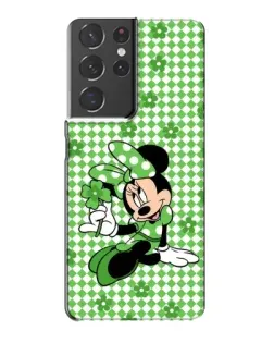 Чехол для Samsung Galaxy S21 Plus с картинкой «Mickey в клетку»