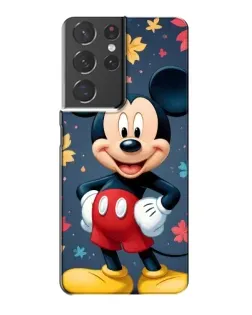 Чехол для Samsung Galaxy S21 Plus с картинкой «Осенний Mickey Mouse»