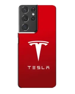 Чехол для Samsung Galaxy S21 Plus с картинкой «Tesla Red Classic»