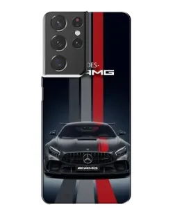 Чехол для Samsung Galaxy S21 Plus с картинкой «Mercedes — белый карбон»