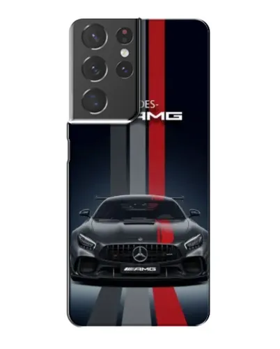 Чехол для Samsung Galaxy S21 Plus с картинкой «Mercedes — белый карбон»