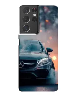 Чехол для Samsung Galaxy S21 Plus с картинкой «Mercedes — ночной город»