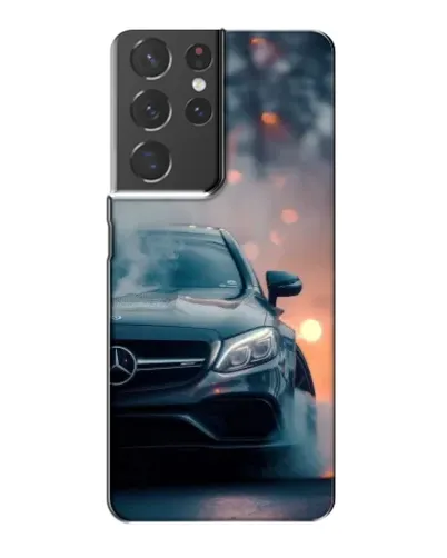 Чехол для Samsung Galaxy S21 Plus с картинкой «Mercedes — ночной город»