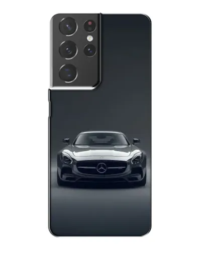 Чехол для Samsung Galaxy S21 Plus с картинкой «Mercedes на черном»