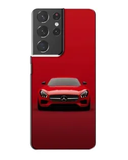 Чехол для Samsung Galaxy S21 Plus с картинкой «Красный Mercedes AMG»