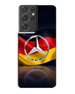 Чехол для Samsung Galaxy S21 Plus с картинкой «Mercedes — флаг Германии»