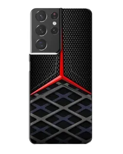 Чехол для Samsung Galaxy S21 Plus с картинкой «Mercedes Carbon Grid»