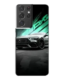 Чехол для Samsung Galaxy S21 Plus с картинкой «Темный Mercedes AMG»