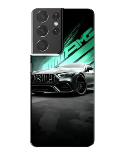 Чехол для Samsung Galaxy S21 Plus с картинкой «Темный Mercedes AMG»