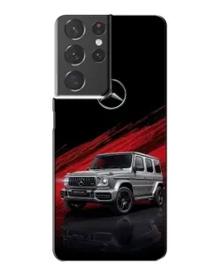 Чехол для Samsung Galaxy S21 Plus с картинкой «Mercedes G-Class красный»