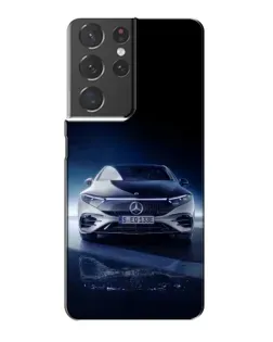 Чехол для Samsung Galaxy S21 Plus с картинкой «Ночной Mercedes EQ»