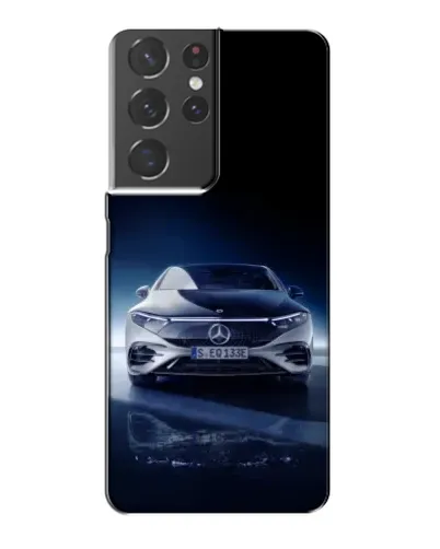 Чехол для Samsung Galaxy S21 Plus с картинкой «Ночной Mercedes EQ»