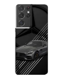 Чехол для Samsung Galaxy S21 Plus с картинкой «Mercedes AMG — графика»