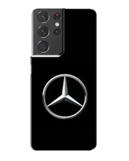 Чехол для Samsung Galaxy S21 Plus с картинкой «Mercedes классический лого»