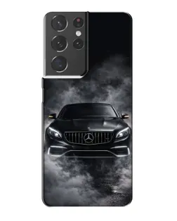 Чехол для Samsung Galaxy S21 Plus с картинкой «Mercedes в дыму»