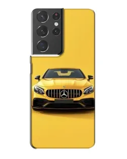 Чехол для Samsung Galaxy S21 Plus с картинкой «Желтый Mercedes GT»