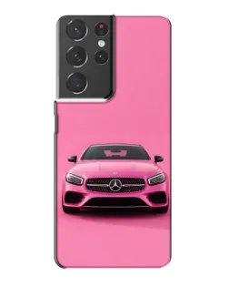 Чехол для Samsung Galaxy S21 Plus с картинкой «Розовый Mercedes AMG»