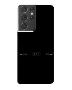 Чехол для Samsung Galaxy S21 Plus с картинкой «Audi — световой подпись»