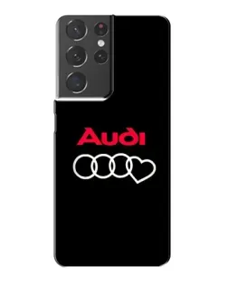 Чехол для Samsung Galaxy S21 Plus с картинкой «Логотип Audi Heart»