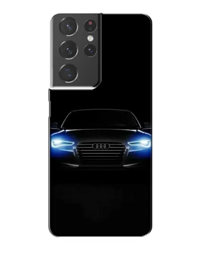 Чехол для Samsung Galaxy S21 Plus с картинкой «Audi в неоне»