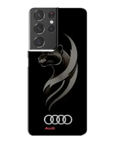 Чехол для Samsung Galaxy S21 Plus с картинкой «Графика — пантера и Audi»