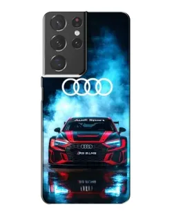 Чехол для Samsung Galaxy S21 Plus с картинкой «Audi Sport — неон»