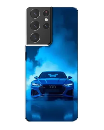 Чехол для Samsung Galaxy S21 Plus с картинкой «Audi — голубая энергия»