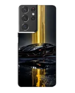 Чехол для Samsung Galaxy S21 Plus с картинкой «Ночной Lamborghini драйв»