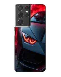 Чехол для Samsung Galaxy S21 Plus с картинкой «Lamborghini красное сияние»