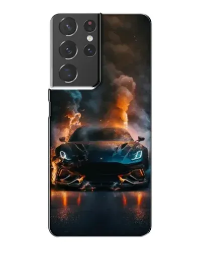 Чехол для Samsung Galaxy S21 Plus с картинкой «Lamborghini дымная эстетика»