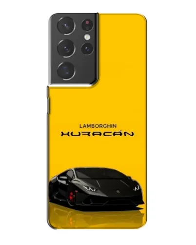 Чехол для Samsung Galaxy S21 Plus с картинкой «Lamborghini Huracan черный»
