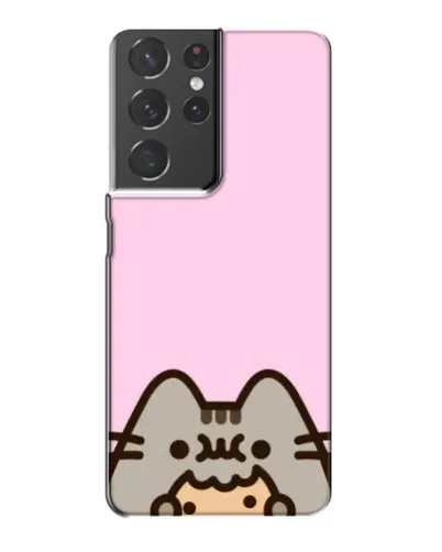 Чехол для Samsung Galaxy S21 Plus с картинкой «Pusheen и печенье» Чехол для Samsung Galaxy S21 Plus с картинкой «Pusheen и печенье»