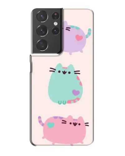 Чехол для Samsung Galaxy S21 Plus с картинкой «Pusheen трио» Чехол для Samsung Galaxy S21 Plus с картинкой «Pusheen трио»