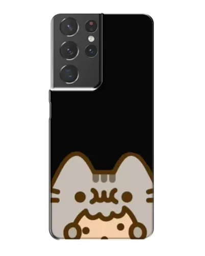 Чехол для Samsung Galaxy S21 Plus с картинкой «Пушин на черном» Чехол для Samsung Galaxy S21 Plus с картинкой «Пушин на черном»