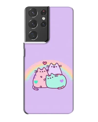 Чехол для Samsung Galaxy S21 Plus с картинкой «Радужные Пушины» Чехол для Samsung Galaxy S21 Plus с картинкой «Радужные Пушины»