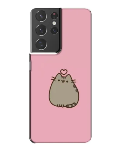 Чехол для Samsung Galaxy S21 Plus с картинкой «Pusheen сердце» Чехол для Samsung Galaxy S21 Plus с картинкой «Pusheen сердце»