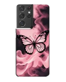 Чехол для Samsung Galaxy S21 Plus с картинкой «Бабочка в дыму»
