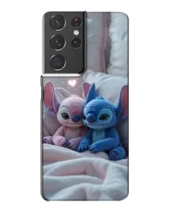 Чехол для Samsung Galaxy S21 Plus с картинкой «Плюшевые Стич Ангел»