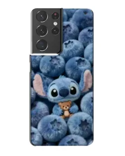 Чехол для Samsung Galaxy S21 Plus с картинкой «Стич и голубика»