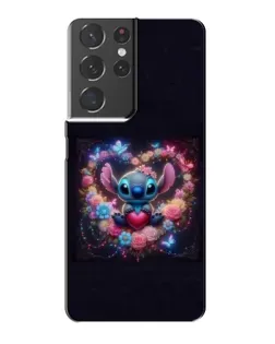 Чехол для Samsung Galaxy S21 Plus с картинкой «Stitch в цветах»