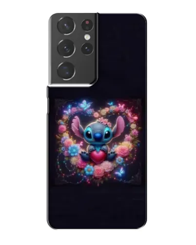 Чехол для Samsung Galaxy S21 Plus с картинкой «Stitch в цветах»