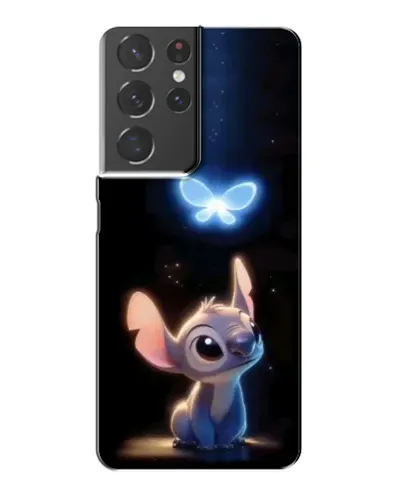 Чехол для Samsung Galaxy S21 Plus с картинкой «Сияющий Стич»