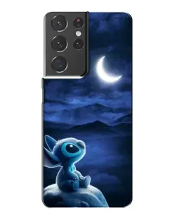 Чехол для Samsung Galaxy S21 Plus с картинкой «Лунная ночь Стича»