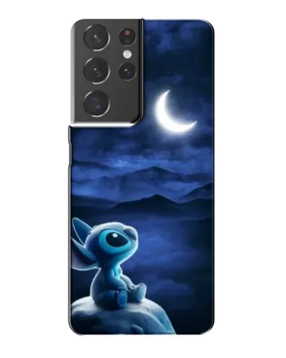 Чехол для Samsung Galaxy S21 Plus с картинкой «Лунная ночь Стича»