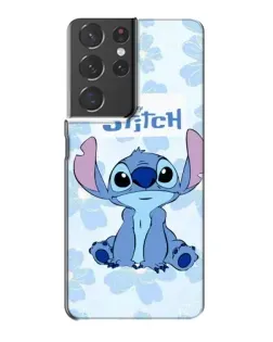 Чехол для Samsung Galaxy S21 Plus с картинкой «Stitch среди цветов»