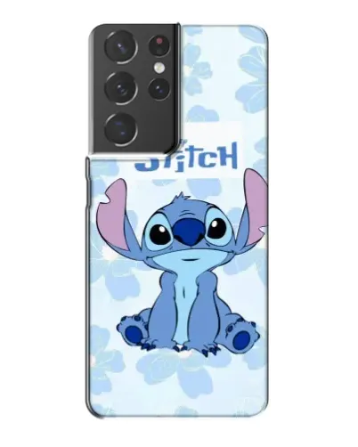 Чехол для Samsung Galaxy S21 Plus с картинкой «Stitch среди цветов»